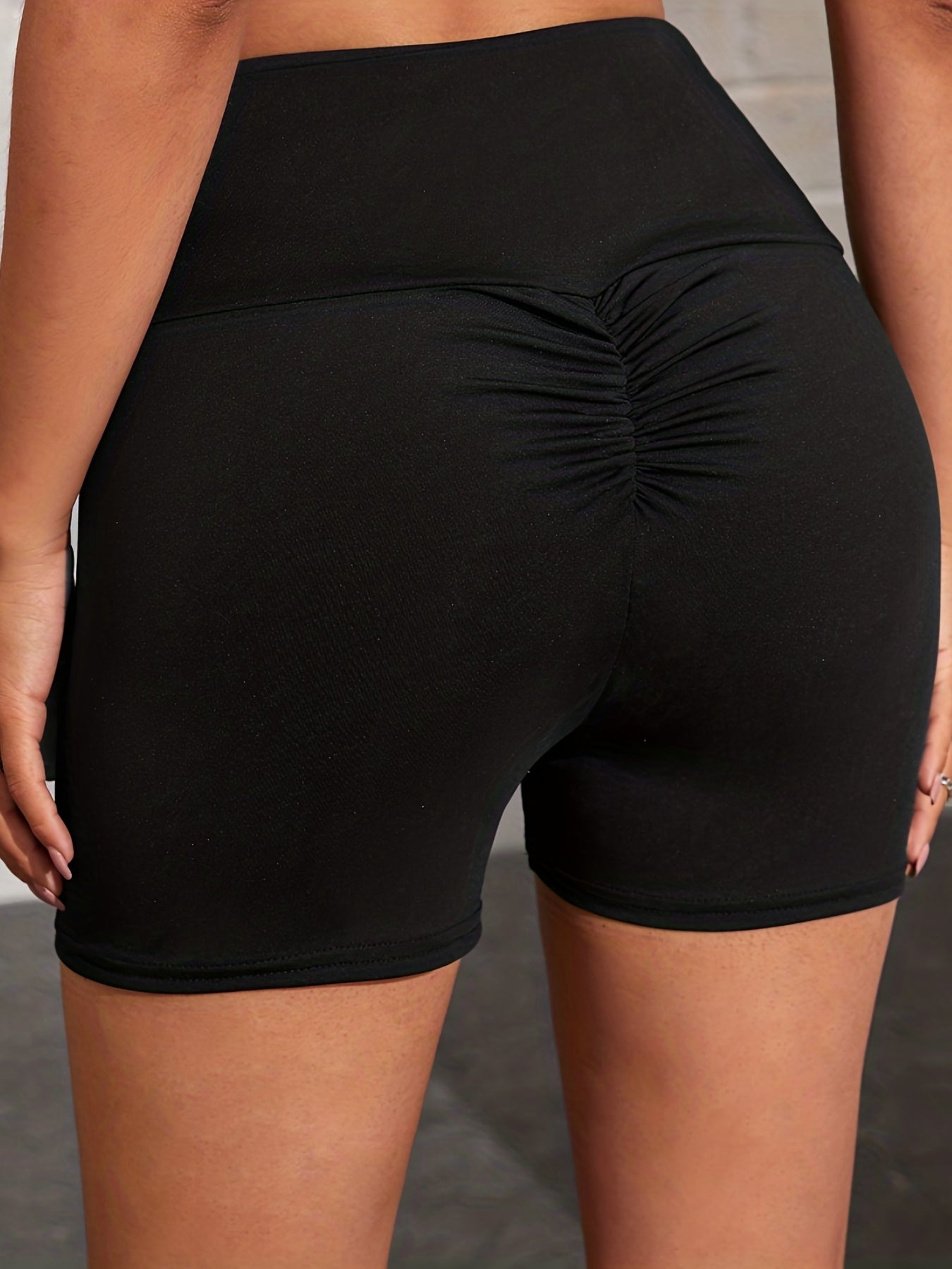 High Waist Skinny Leggings with Frill Detail