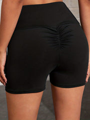 High Waist Skinny Leggings with Frill Detail
