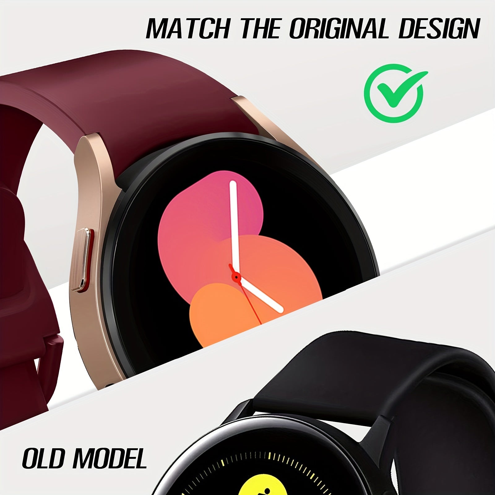 Silicone Strap for Galaxy Watch 5 4 6 44mm 40mm 4 Classic 46mm 42mm