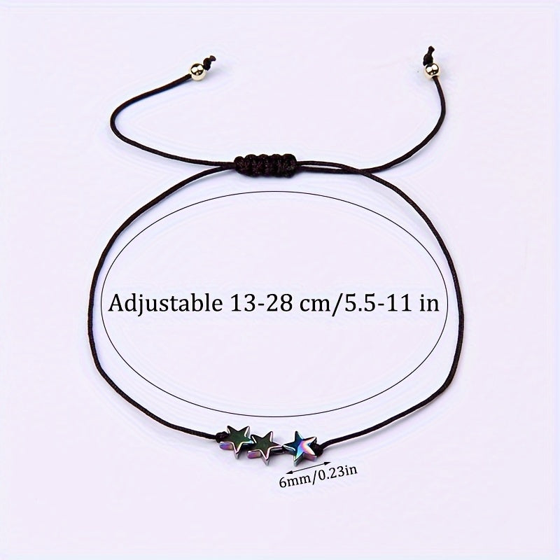 Adjustable Star Bracelet Couple Relationship Bracelet Couple Friendship Gift