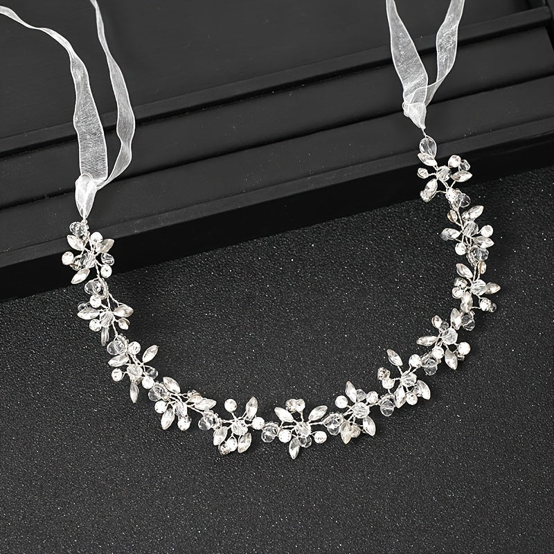 Crystal Rhinestone Bride Headband for Wedding