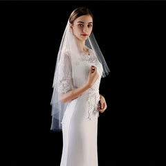Mesh Bridal Headdress Wedding Accessories Hair Comb Yarn Mesh Wedding Headdress