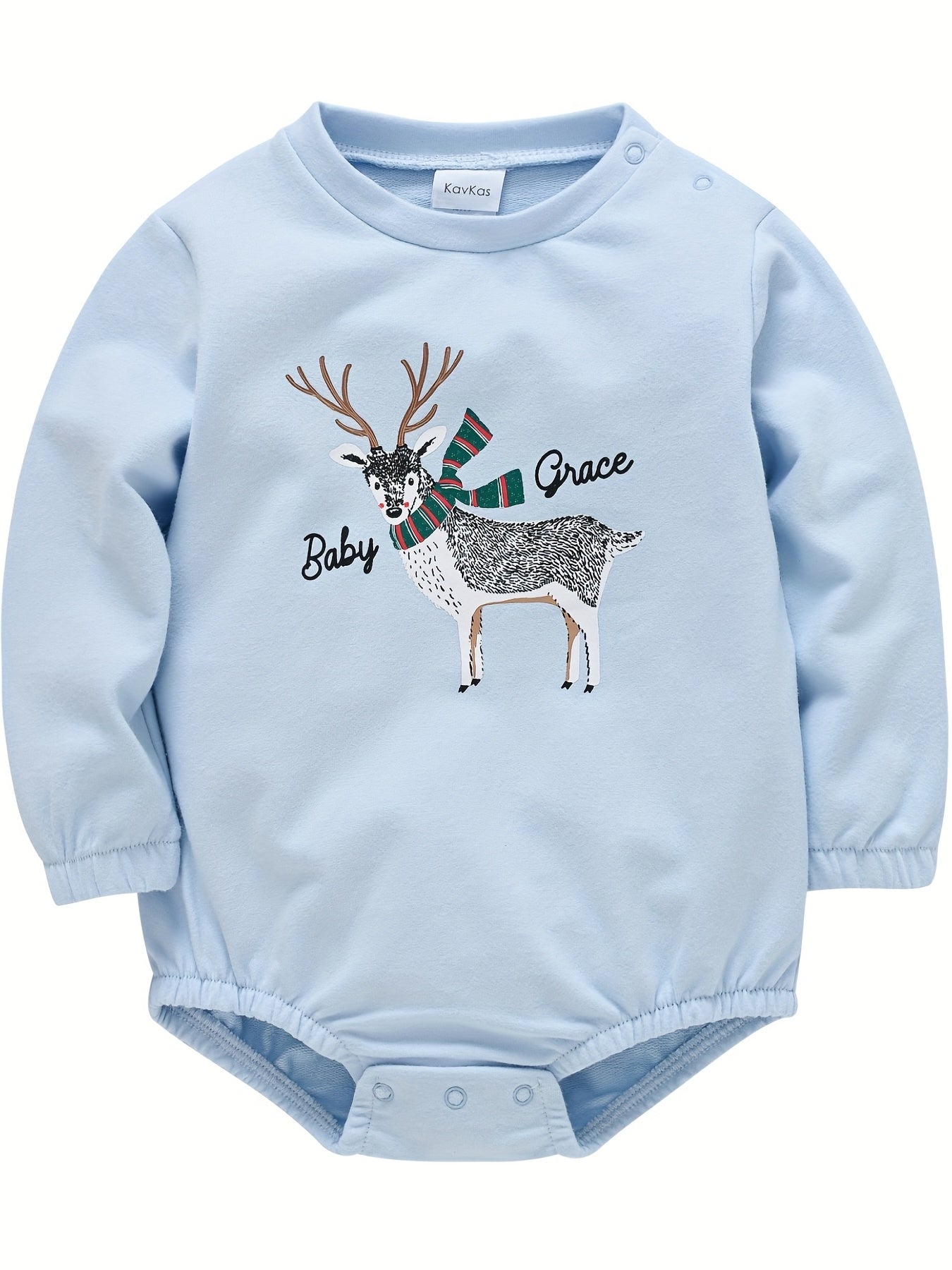 Cotton Animal Print Baby Romper Long Sleeve