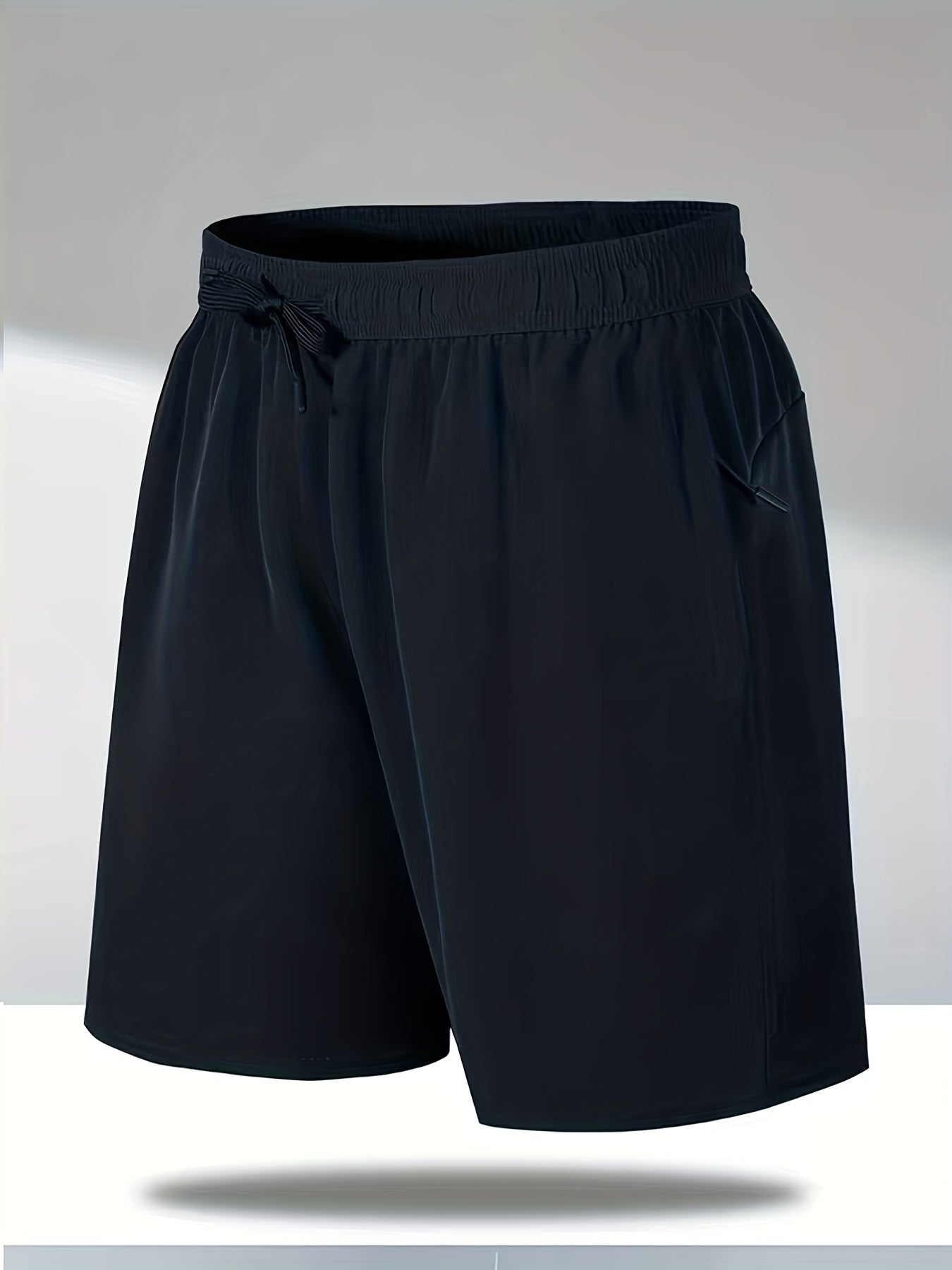 Quick Dry Breathable Active Shorts Men's Zip Pockets Gym Training