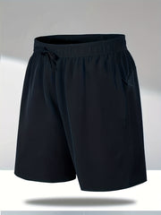 Quick Dry Breathable Active Shorts Men's Zip Pockets Gym Training