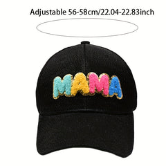 Glitter MAMA Patch Baseball Cap Lightweight Dad Hat Vintage Golf Sun Hat