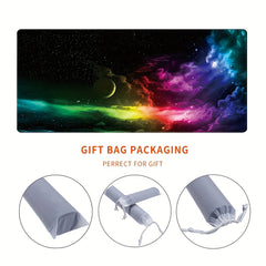 Non-slip Wide Large Mouse Pad and Keyboard Pad Starry Sky
