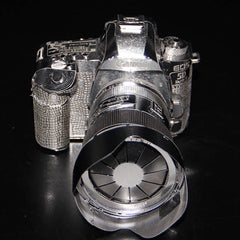 Metallic 3D Puzzle Kit Full Metal Stainless Steel DSLR Camera Model