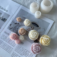 Rose Candle Silicone Mold 1.5x2" for Candle Making