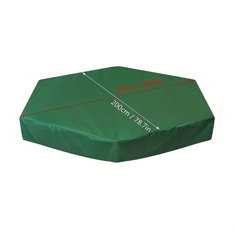 Hexagon Sandbox Sandpit Cover Waterproof With Drawstring Oxford