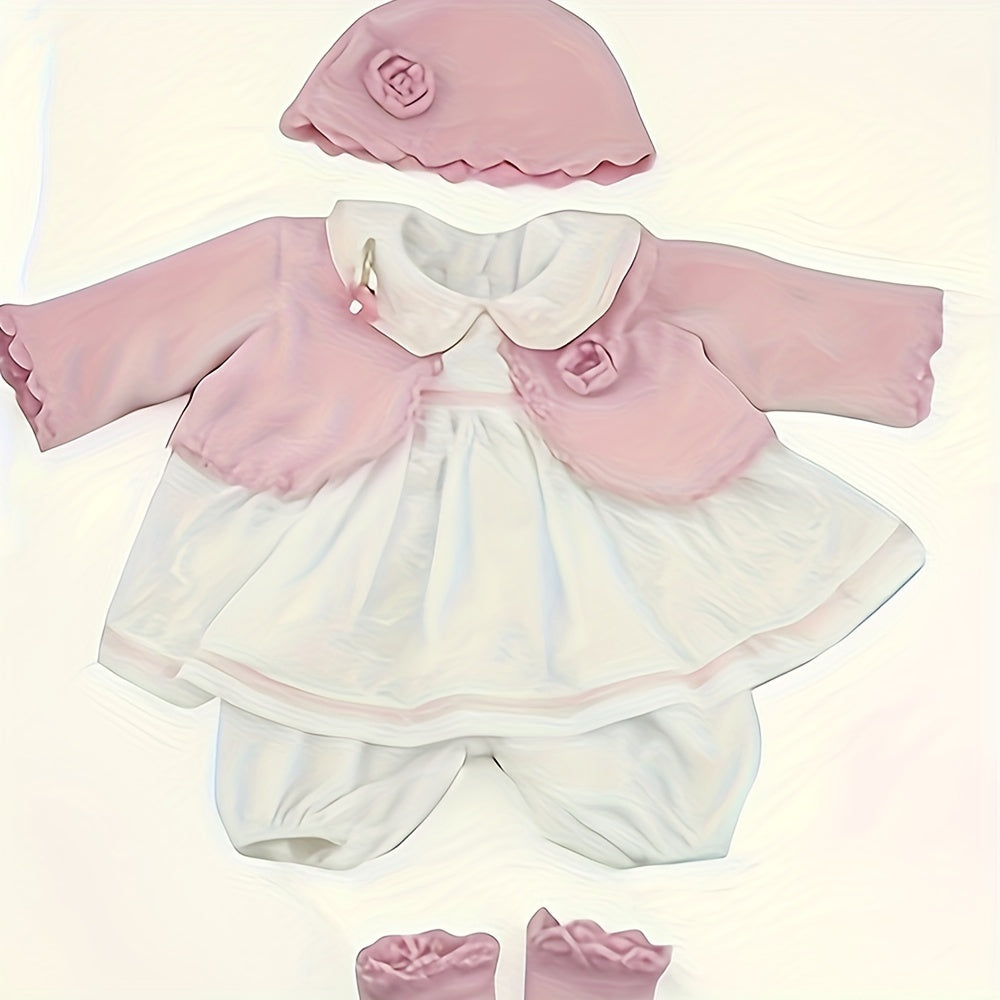 22" 55cm Reborn Baby Girl Doll Soft Silicone Vinyl Reborn Baby Doll Toy