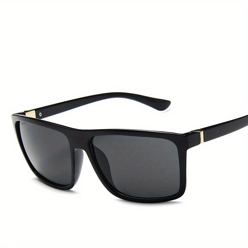 Square Frame Sunglasses Mod Metal Decor Glasses UV400