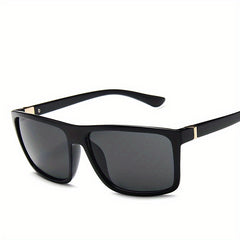 Square Frame Sunglasses Mod Metal Decor Glasses UV400