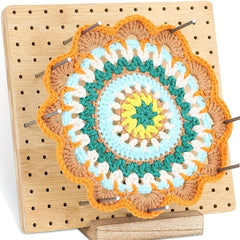 Wooden Crochet Blocking Board - Ideal for Knitting & Sewing
