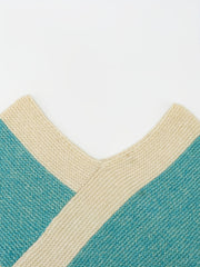 Boho Sweater Cape Sleeve Fringe Trim Shawl Jumper