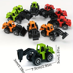 3pc Alloy Diecast Mini Engineering Car Simulation Vehicle Model Toys