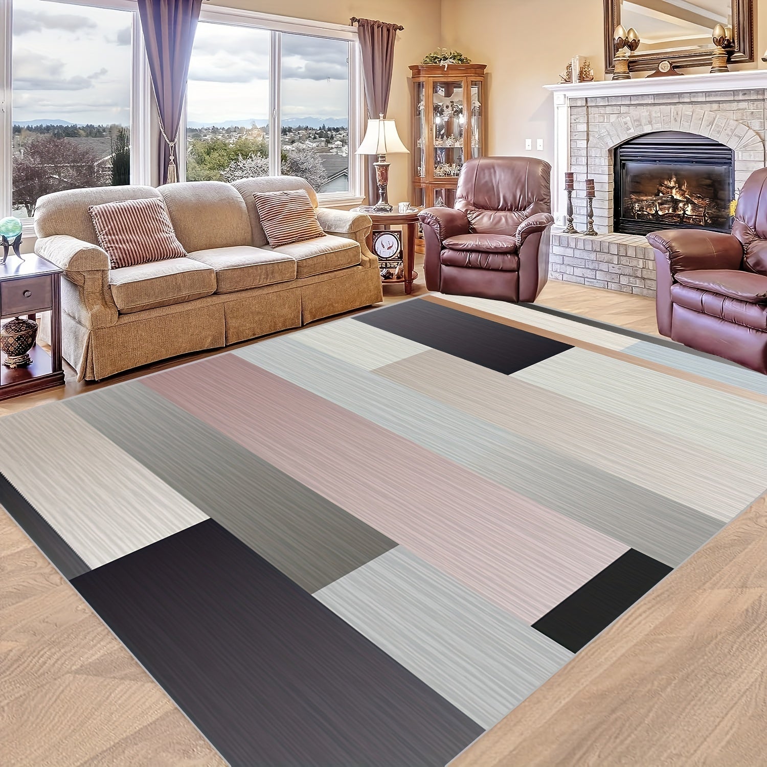 Modern Printed Area Rugs for Home Decoration