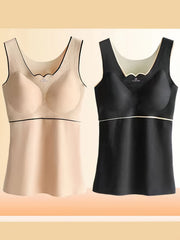2pcs Seamless Thermal Underwear Sleeveless Top