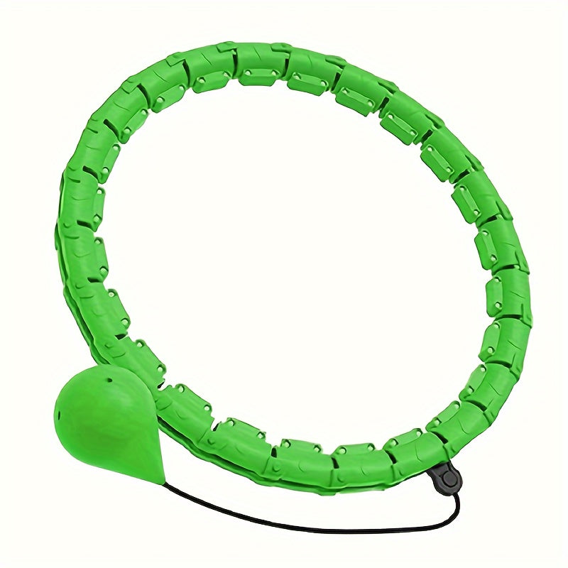 Detachable 24 Sections Fitness Hoop Outdoor Pilates Ring With Solid Ball