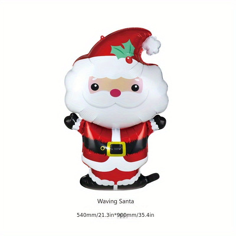 Christmas Soldier Tree Santa Claus Bell Snowman Gift Balloons