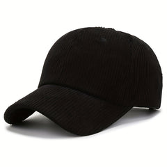 Men's Corduroy Hat Spring Autumn Velvet Baseball Cap Sun Visor Hat
