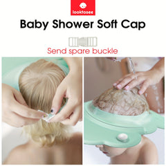 Kids Shampoo Cap with Eye & Ear Protection Adjustable for Ages 0-12