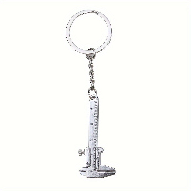 Mini Zinc Alloy Keyring Measuring Tool Bronze Keychain Pendant
