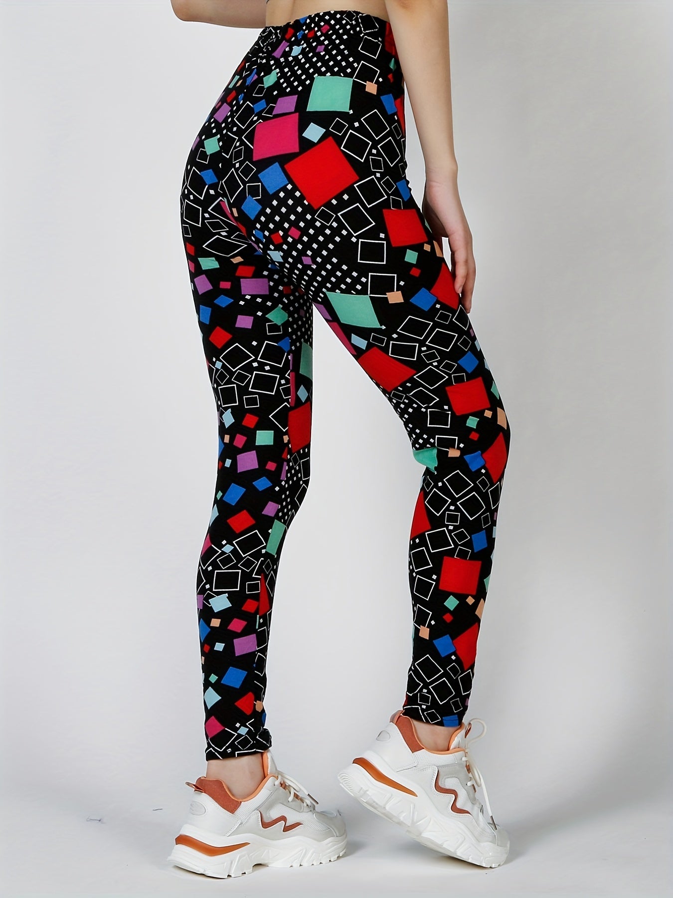 Geo Print Skinny Leggings Every Stretchy Leggings Women's