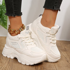 Women's Thick Bottom Running Shoes Mesh Outdoor Sneakers