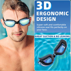 Swim Goggles Anti Fog UV Protection No Leaking Goggles