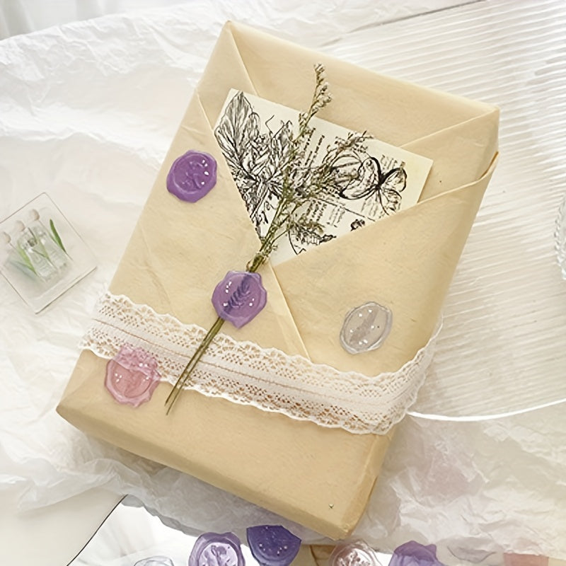 3D Sealing Wax Stickers - DIY Envelope Sealing Magazine Decor - Transparent