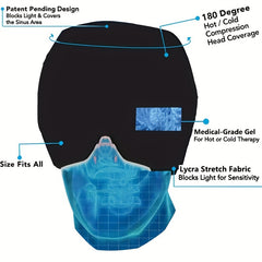 Hot & Cold Head Massager & Ice Pack Eye Mask