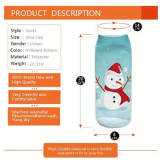 5 Pairs Cartoon Print Socks Women's Stockings & Hosiery