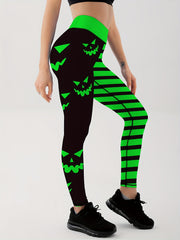 Halloween Printed Yoga Leggings Women's Activewear