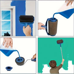 6pcs Multifunctional Paint Roller Corner Brush Handle Tools