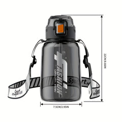 850ml Plastic Large Capacity Straw Cup Snap Cap Water Cup