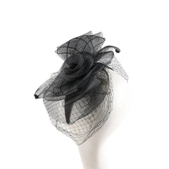 Retro Flower Mesh Hairpin for Ladies Tea Party Wedding Hair Accessories