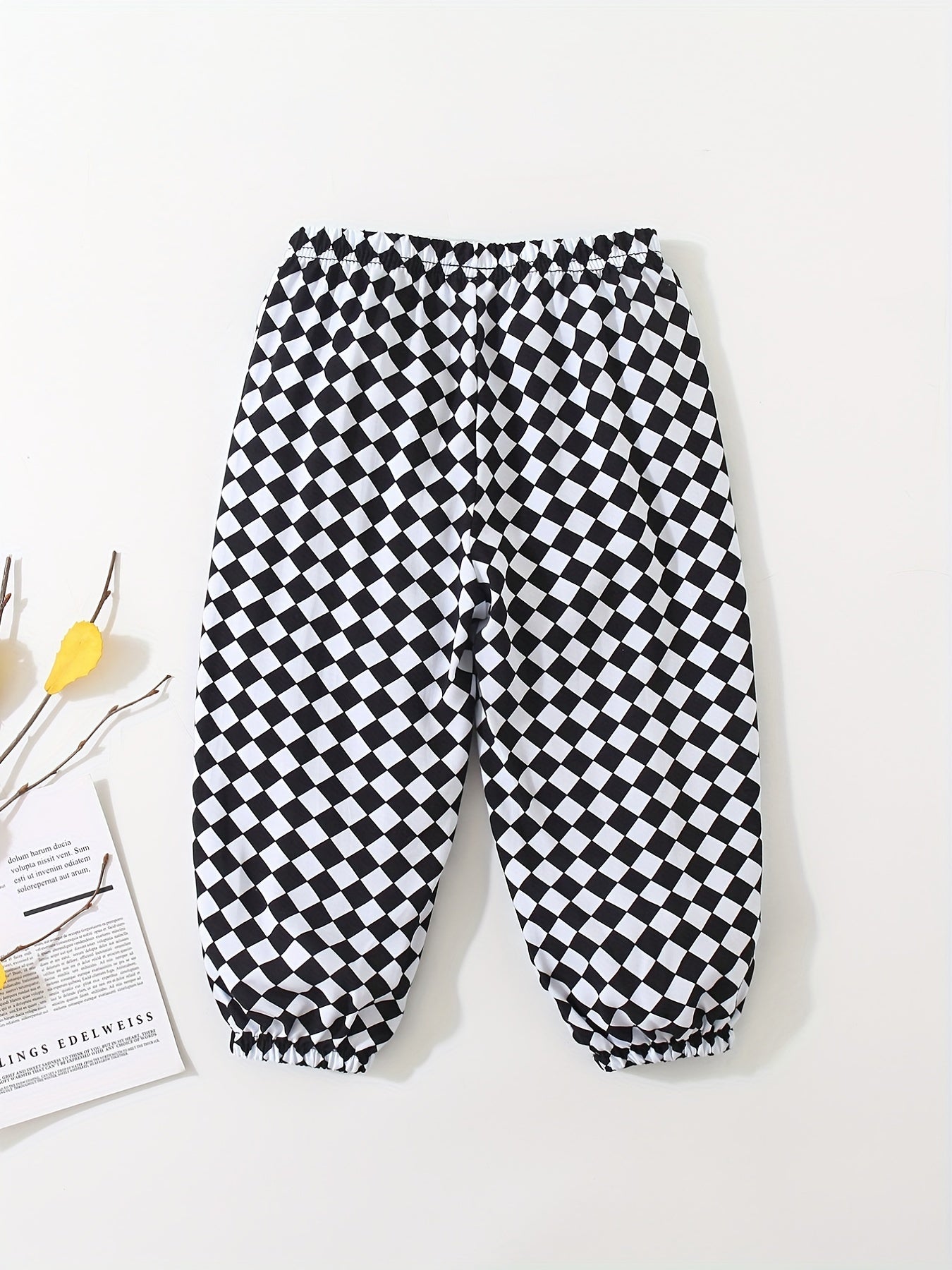 Plaid Trousers Baby Kids Casual Long Pants