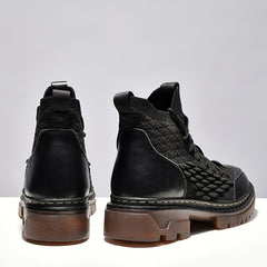 Men's Chelsea Boots Breathable Casual High Top Shoes