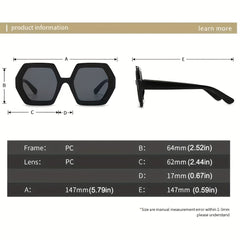 Vintage Style Oversized Sunglasses Men's UV400 Gradient Glasses + Case