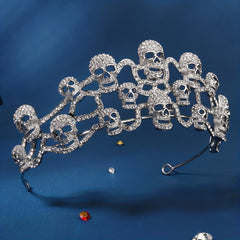 Skull Shape Headband Halloween Party Jewelry Tiara Hair Accessories