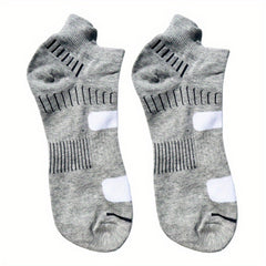 Breathable Striped Cotton Ankle Socks for Men and Women