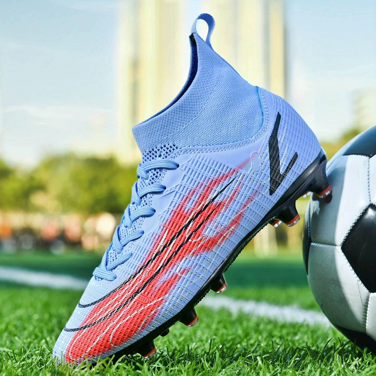 High Top Non Slip AG Football Cleat for Boys