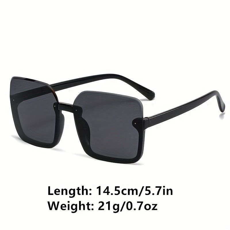 Semi Rimless Sunglasses Gradient Lens UV400