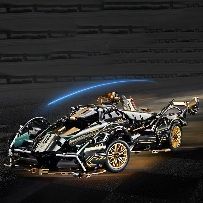 14 Supercar Building Blocks Model High Tech Racing Car Kit