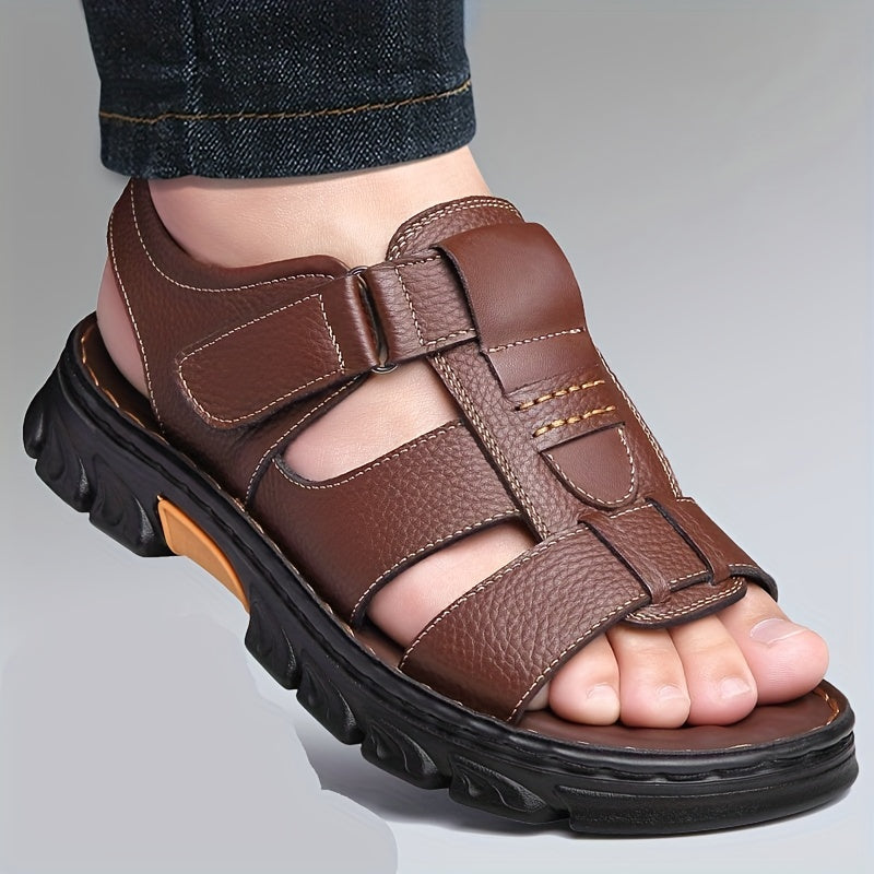 Men's Hook And Loop Sandals Casual Non Slip Shoes