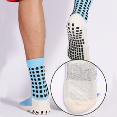 Men's Athletic Crew Socks Moisture Wicking Padded Non Slip Socks