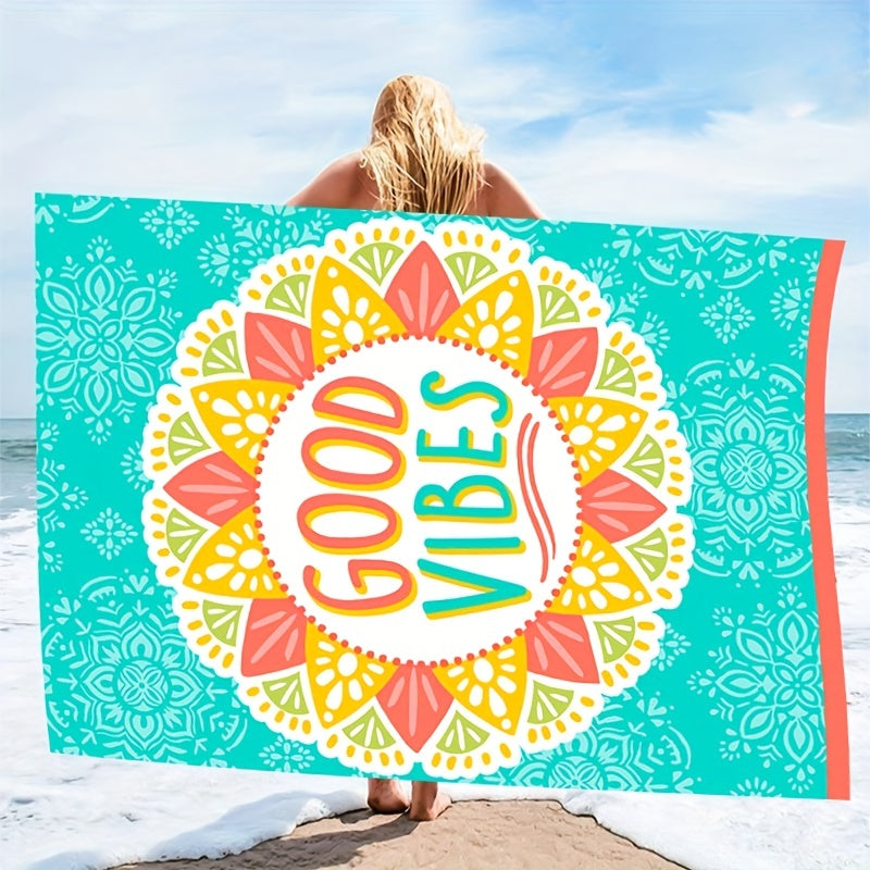 Microfiber Oversized Beach Towel Quick Drying Soft Absorbent Thickened Beach Tow