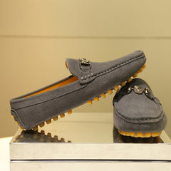 Men's Comfy Moc Toe Loafer Shoes Non-slip Slip On Driving Shoes