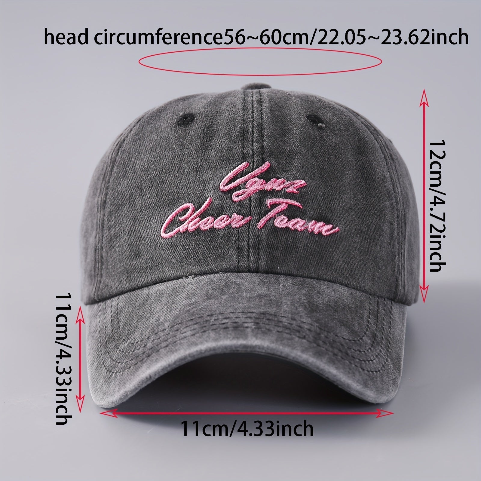 Unisex Vintage Cotton Baseball Cap Sunshade Breathable Adjustable Casual